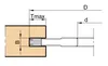 Frezite Notfräs HW Z=4+V4 MAN Ø140 x 5,0 x Ø30, nav=50, max notdjup=42