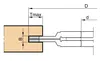 Frezite Notfräs ställbar 2-delad HW Ø150 x 4-7,5 x Ø40 Z=4+V4 MAN, Tmax 27