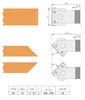 Flury Ställbar fasfräs HW vändskär, ALU-kropp Ø200 x 80 x Ø30 Z=2 MAN,  ±90° steglöst, (maxØ246)
