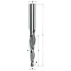 CMT Solid HM fräs för 2D/3D fräsning D1,6 R0,8 A5,5⁰ I30 L80 S8 Z3
