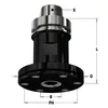 CMT Fräsdorn HSK63F  för klingor max Ø300 Ø30x6,5/Ø98  A=96, 6/M6/80, SW50, fläns Ø98x4,5