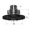CMT Fräsdorn HSK63F  för klingor max Ø350 Ø30 x 2,8 / Ø110   A=40   6/M6/80