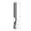 CMT Spiralfräs slät HM-solid för ALU & PVC Ø10x22/72  Z=2,  positiv, RH, 