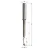CMT Spiralfräs för aluminium, HSS 5% Co Ø5x16/55/90  S=8,0,  Z=1,  positiv,  RH