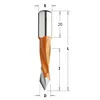 CMT Genomgångsborr HW (4 flute) spets 60° S=10x20