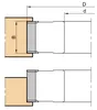 Frezite Falskutter HW vändskär, stålkropp Ø125 x 60 x Ø30 Z=2+V4 MAN