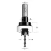 CMT Planförsänkare set HW Z=2, 90° S=10 inkl borr & stoppring