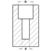 CMT Planförsänkare set HW Z=2, 90° S=10 inkl borr & stoppring