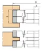 Frezite Falfräs ställbar 2-delad HW vändskär, stålkr., inkl ringar Ø160 x 21-40 x Ø40 Z=4+V4 MAN, Tmax = 38