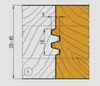 Frezite Limfogfräs HW vändskär, för längsträ 20-45 mm Ø140x50xØ30  Z=2 MAN, stålkropp