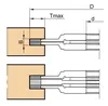 Frezite Notfräs ställbar 2-delad HW vändskär, stålkropp, inkl ringar Ø180 x 4-7,5 x Ø30 Z=8+V4 MAN, T max = 38