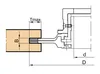 Frezite Notfräs ställb m  inställningsnav, HW vändskär, stålkropp Ø180 x 8-15,5 x Ø30 Z=4+V4 MAN, T max = 32