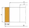 Frezite Profilkutter för räfflade blankettstål 8  mm Ø122 x 80 x Ø40  Z=2+2 MAN
