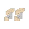 CMT Avrundning & kälningsfräs HW vändskär, ALU-kropp Ø121x34,8xØ30 Z=2 MAN,  R=10