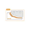 CMT Frisfräs HW vändskär  Z=2+2 MAN, Alu-kropp Ø180 x 25,0 x Ø30, profil A