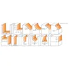 CMT Skaftfrässats HW Z=2, 12-delar Populära profiler S=6,35