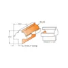 CMT Spröjsfrässats HW Z=2, 3 delar S=8,0