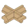 CMT Spröjsfrässats HW Z=2, 3 delar S=8,0