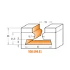 CMT T-spårsfräs  HW Z=1+1, profil 604 Ø32/Ø8,7x20/66  S=12,0