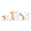 CMT Radie- & kantfräs HW  Z=2  profil C Ø22/Ø12,7x31,7/69,8  S=12,0  R=3,2