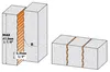 CMT Limfogfräs vågprofil  HW  Z=2 Ø15,87x51,5/89  S=12,0   R=4,36