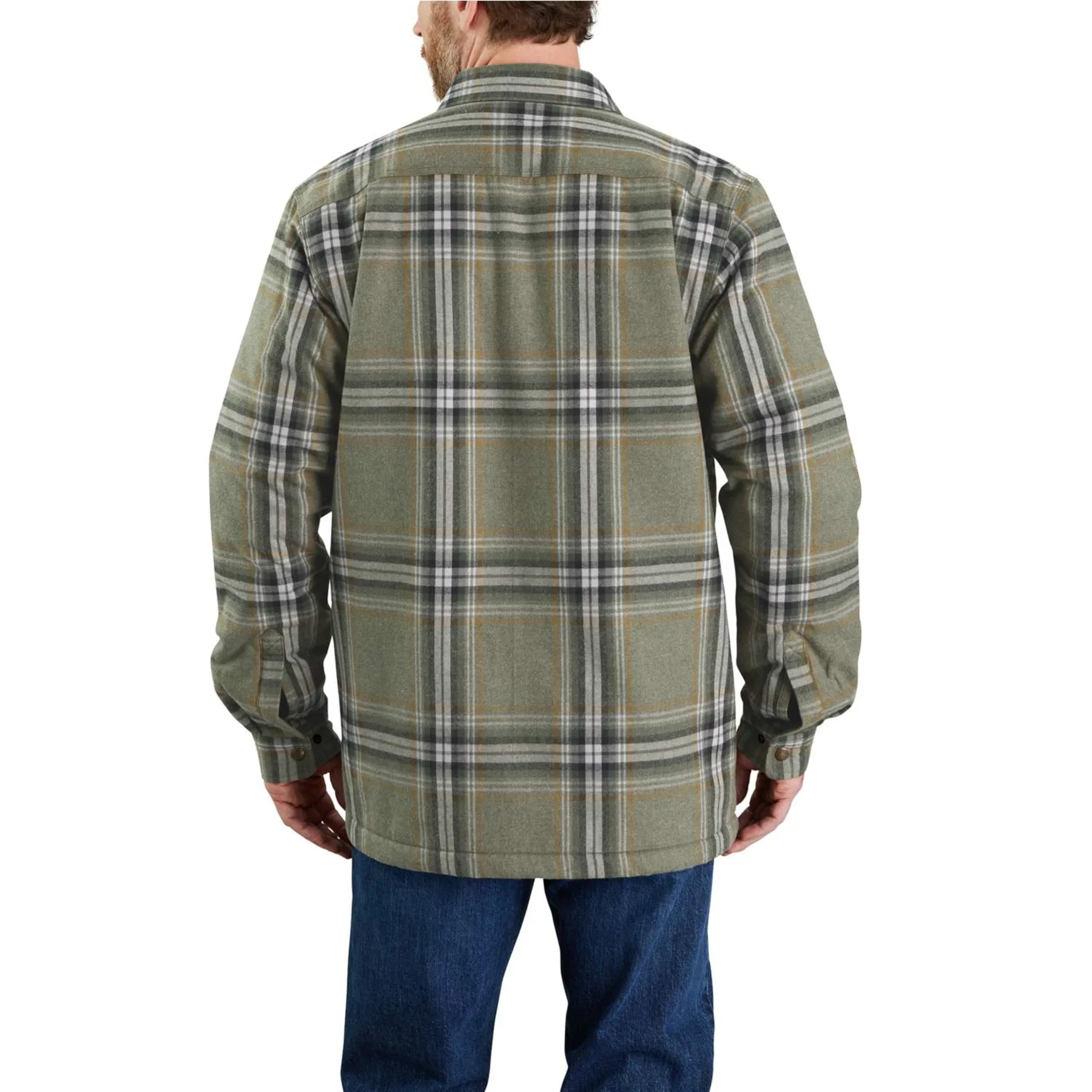 CARHARTT® Flannel Sherpa Lined Shirt Jac, Basil