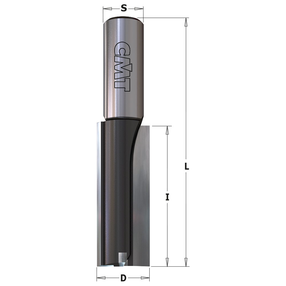 CMT Notfräs rak HW Z2 m bottenskär D12 I26 L52 S12 RH