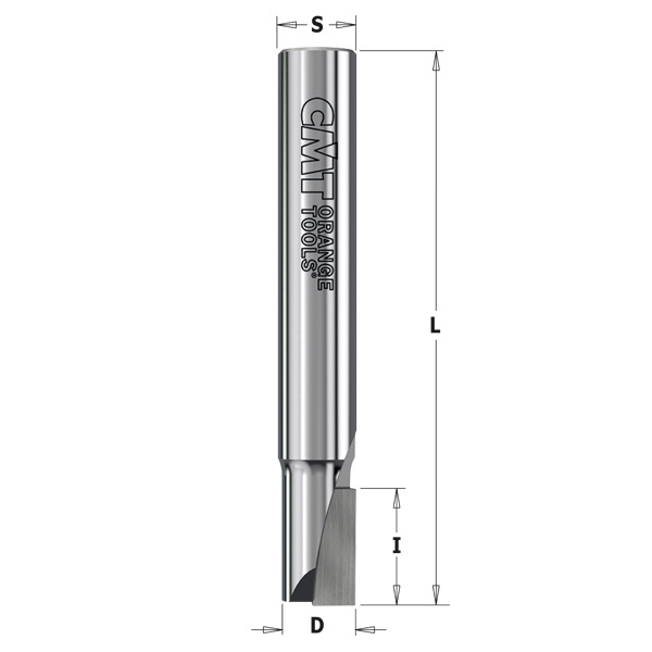 CMT Skaftfräs DP Z=1 neg., hårdmetallkropp Ø12x20/70, S=12x40  RH