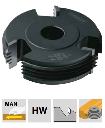 Frezite Limfogfräs HW för ändträ & längsträ 36-68 mm Ø140 x 70 x Ø40  Z=3 MAN, FL=11