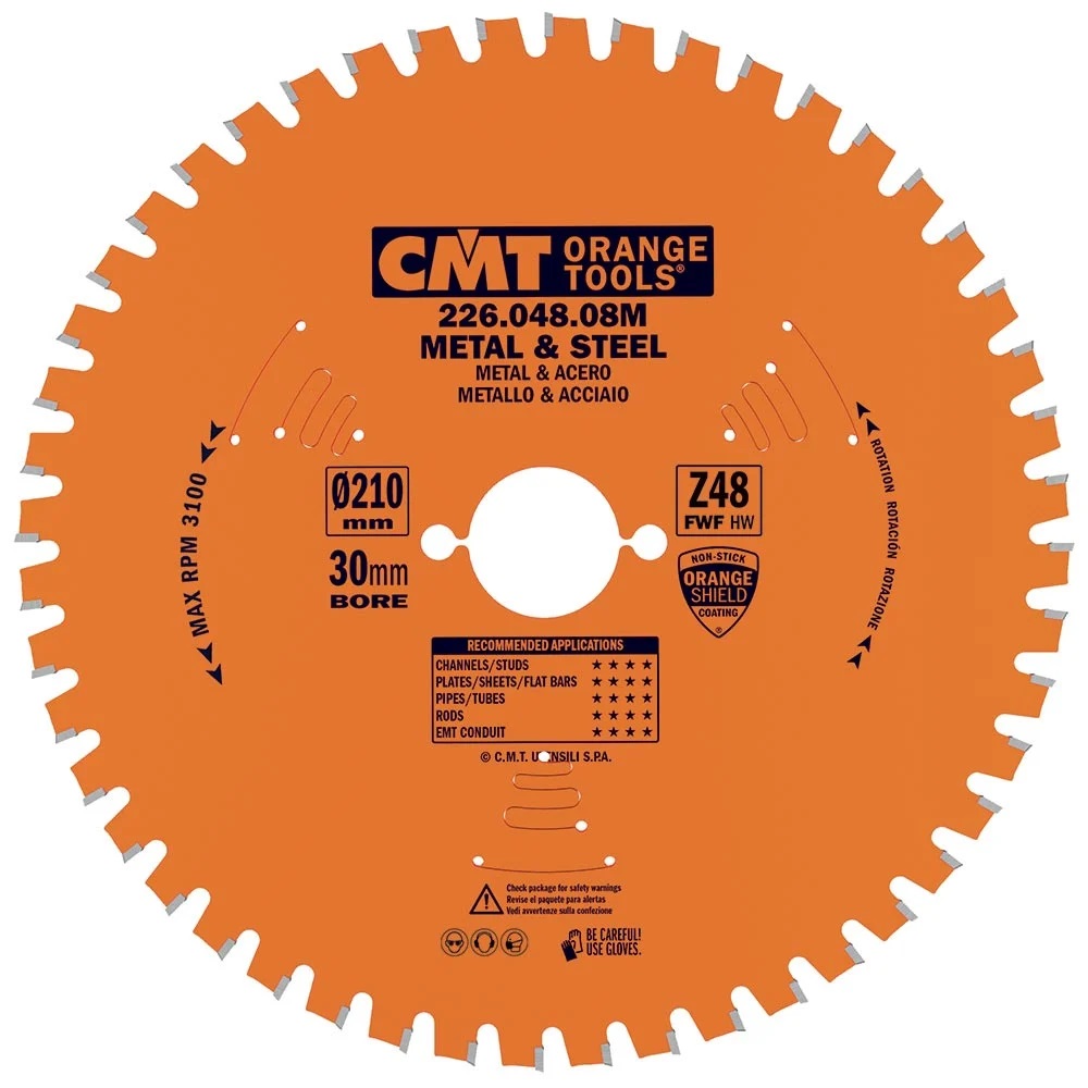 CMT Dry Cut sågklinga HW (HM) 235x2,2/1,8x30  Z=48 FWF,  rek. 2800 v/min