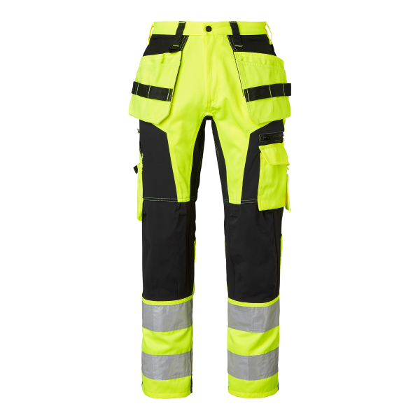 236 Craftsmen Trousers Fluorescent yellow/black arbetsbyxa varsel