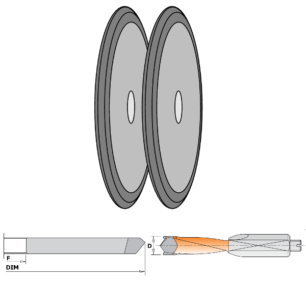 CMT Slipskiva för EXtreme skärpa D125x7mm för d8 till 10mm