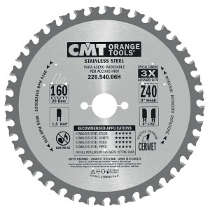 CMT Dry Cut sågklinga HW (HM) D160 Z40 d20 K1,8