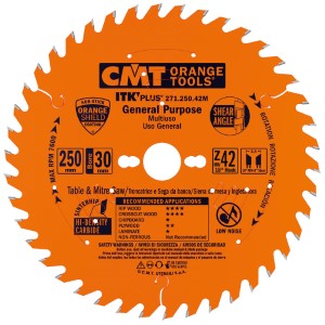 CMT Handsågklinga HW extra tunn, (N5BA20T2) 305x2,6/1,8x30 Z48 Neg. ATB, PH Combi 3