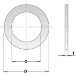 CMT Reduktionsring D30 d25,4 b2,0