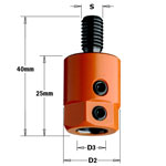 CMT Adapter D19,5 d10 sm8 LH