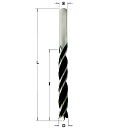 CMT Spiralborr centrumspets D4 HS S4 I43 L75 RH