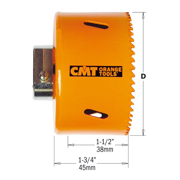 CMT Hålsåg CMT FASTX4  BIMETALL PLUS (Stål/Alu mm) Ø105,  6-kanthål 10