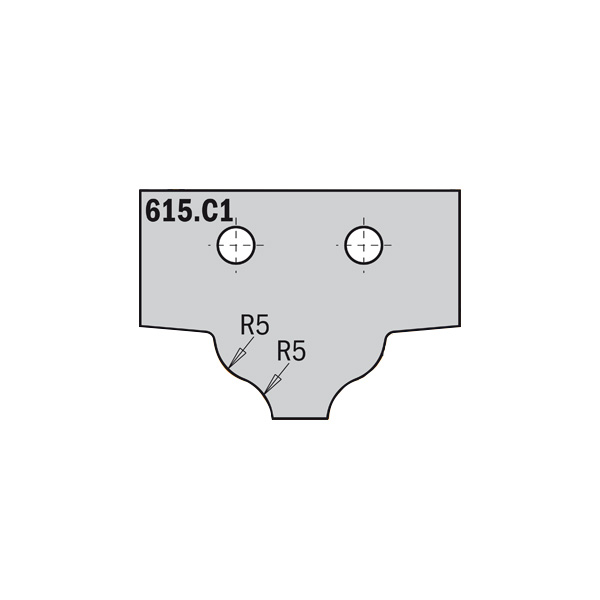 CMT Profilskär HW 35x25x2 profil 615.C1