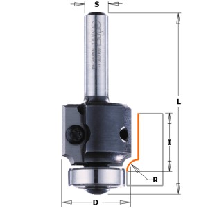 CMT Avrundningsfräs med V-skär Vändbar 2X