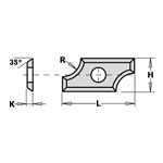 CMT vändskär R8 24x12x1,5