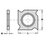 CMT vändskär HM 18x18x1,95 Z4