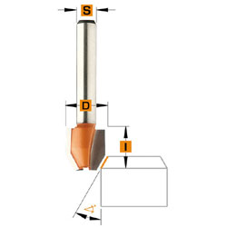 CMT Fas o kantfräs D12 I12,7 S6,35 G0-22 L44,5