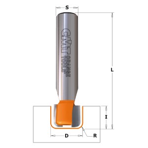 CMT Kanal / spårsfräs HW  Z=2 Ø25,4x12,7/69,8  S=12,0  R3,2