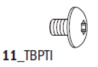 CMT Torxskruv M3,5x5  TL=7,2   kullrigt huvud D=8,8, T15